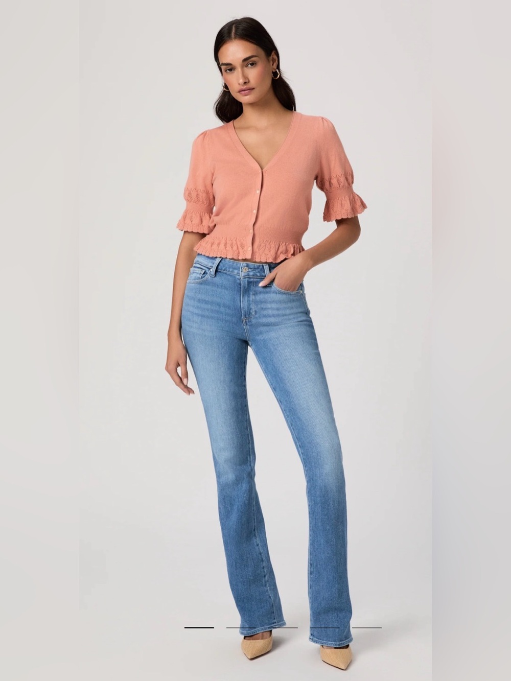 NWOT Paige Manhattan High-Rise Bootcut Jeans — Size 27